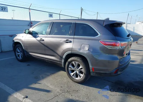 2014 Toyota Highlander Le Plus V6 from USA, damaged, VIN 5TDZKRFH3ES033453
